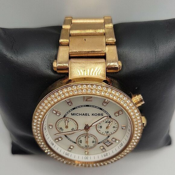 MICHAEL KORS Parker MK5491 Womens Stainless Steel Analog Dial Quartz Watch AM504 - Picture 3 of 11